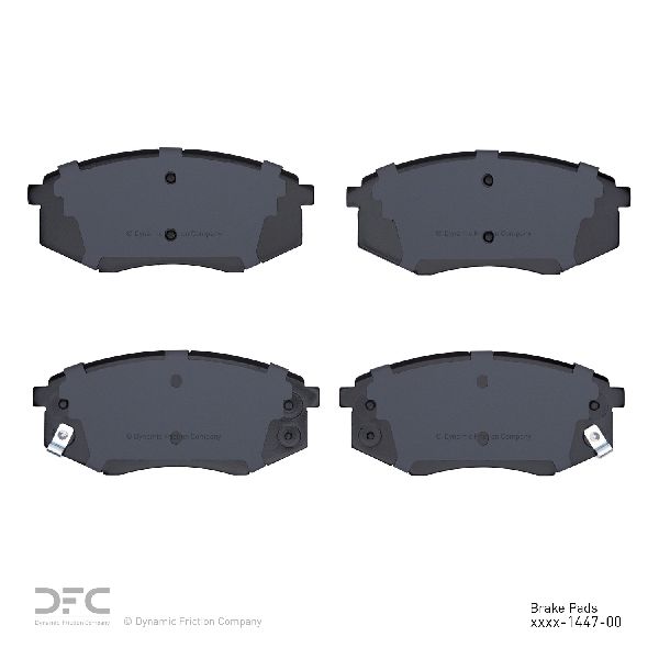2010-2011 Hyundai Tucson Disc Brake Pad Set - Front (Dynamic Friction)