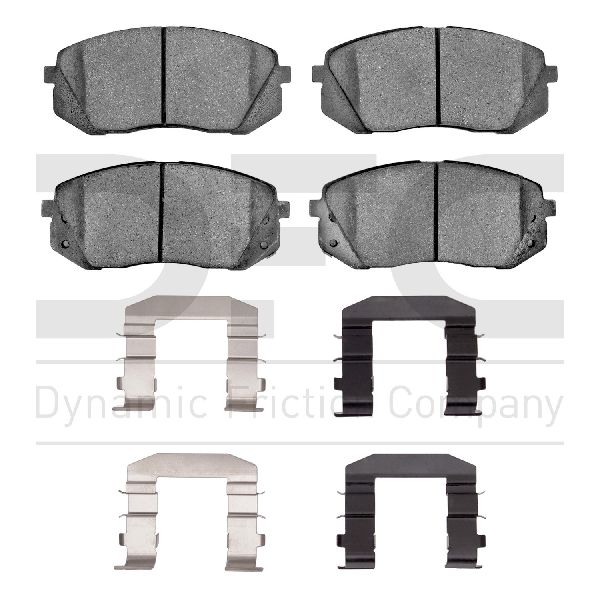 2014-2016 Kia Cadenza Disc Brake Pad Set - Front (Dynamic Friction)