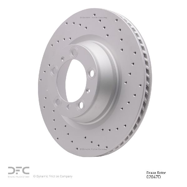 2007-2013 Porsche 911 Disc Brake Rotor - Rear Left (Dynamic Friction)