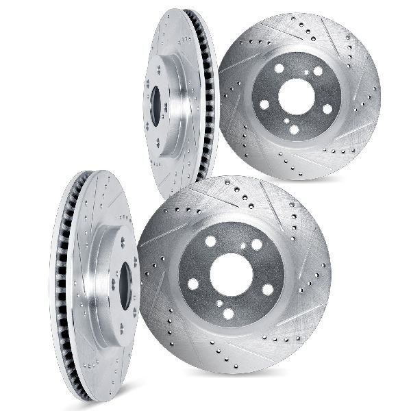 2005-2014 Ford Mustang Disc Brake Rotor Set - Front and Rear (Dynamic Friction)
