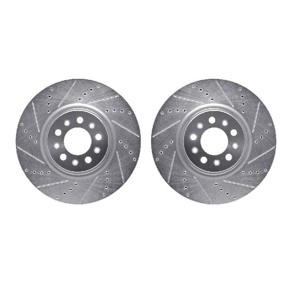 2014-2023 Jeep Cherokee Disc Brake Rotor Set - Front (Dynamic Friction)