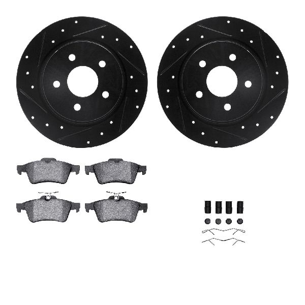 2013-2018 Ford C-Max Disc Brake Kit - Rear (Dynamic Friction)