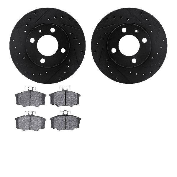 1984-1987 Audi 4000 Disc Brake Kit - Front (Dynamic Friction)