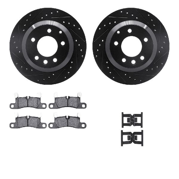 2011-2018 Volkswagen Touareg Disc Brake Kit - Rear (Dynamic Friction)