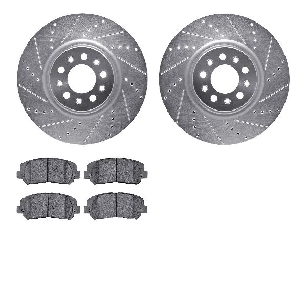 2014-2022 Jeep Cherokee Disc Brake Kit - Front (Dynamic Friction)