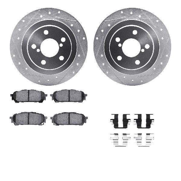 2004-2008 Subaru Forester Disc Brake Kit - Rear (Dynamic Friction)