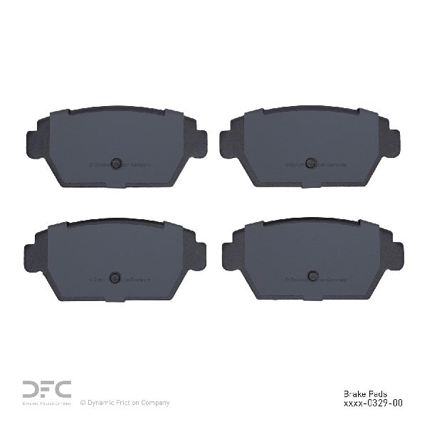 1985-1992 Mitsubishi Galant Disc Brake Pad Set - Rear (Dynamic Friction)