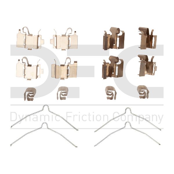 2014-2023 Jeep Cherokee Disc Brake Hardware Kit - Front (Dynamic Friction)