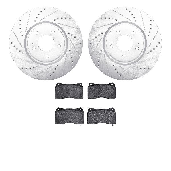 2003-2006 Mitsubishi Lancer Disc Brake Kit - Front (Dynamic Friction)