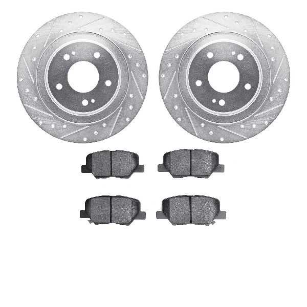 2013-2022 Mitsubishi Outlander Sport Disc Brake Kit - Rear (Dynamic Friction)