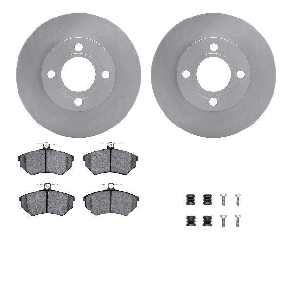 1985-1987 Audi Coupe Disc Brake Kit - Front (Dynamic Friction)