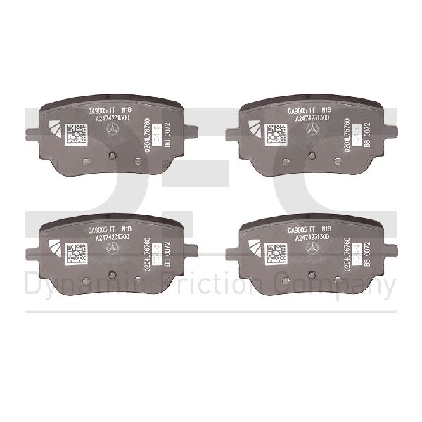 2021-2025 Mercedes-Benz GLA250 Disc Brake Pad Set - Rear (Dynamic Friction)