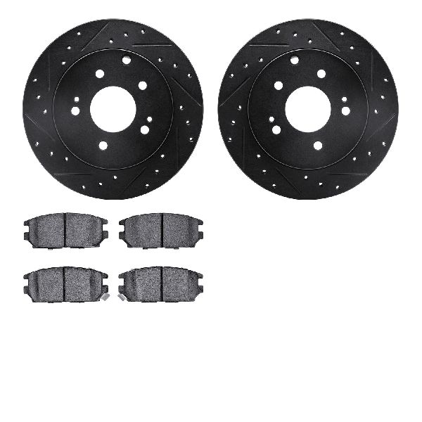 2006-2012 Mitsubishi Eclipse Disc Brake Kit - Rear (Dynamic Friction)