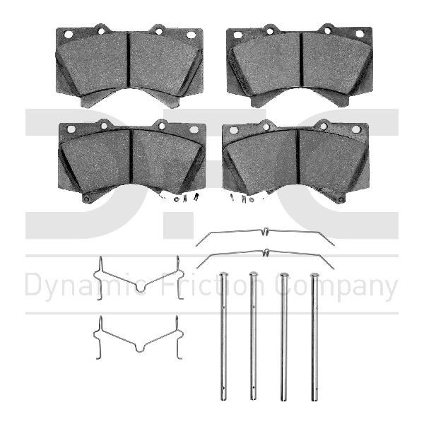 2008-2022 Toyota Sequoia Disc Brake Pad Set - Front (Dynamic Friction)