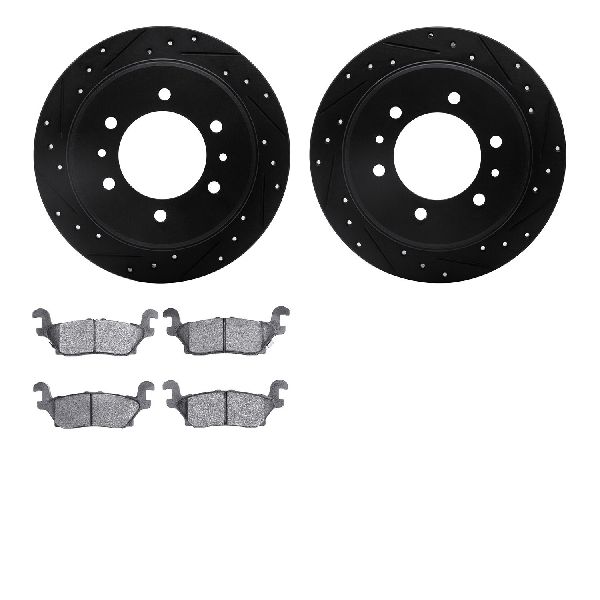 2009-2010 Hummer H3T Disc Brake Kit - Rear (Dynamic Friction)