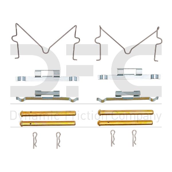 1969-1972 Toyota Crown Disc Brake Hardware Kit - Front (Dynamic Friction)