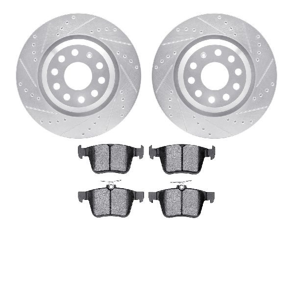 2014-2020 Audi S3 Disc Brake Kit - Rear (Dynamic Friction)
