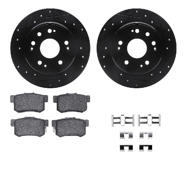 2002-2004 Honda CR-V Disc Brake Kit - Rear (Dynamic Friction)