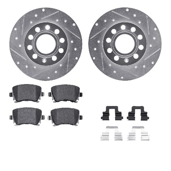 2008-2010 Audi A3 Disc Brake Kit - Rear (Dynamic Friction)