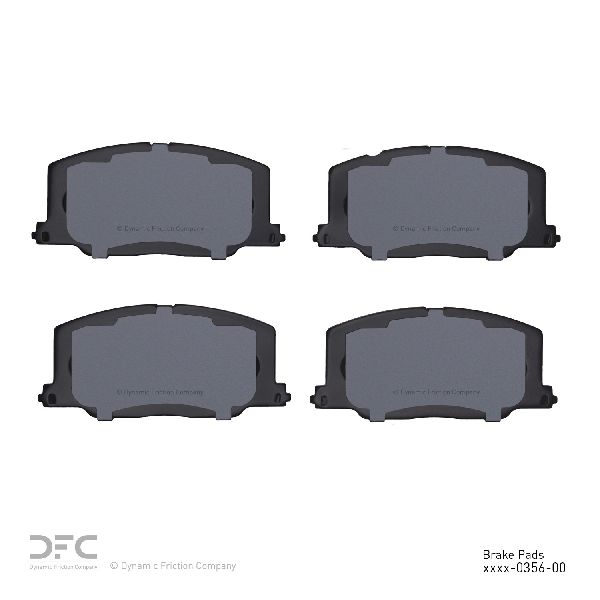 1990-1991 Lexus ES250 Disc Brake Pad Set - Front (Dynamic Friction)
