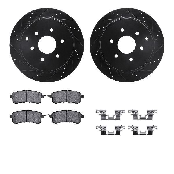 2014-2024 INFINITI QX80 Disc Brake Kit - Rear (Dynamic Friction)