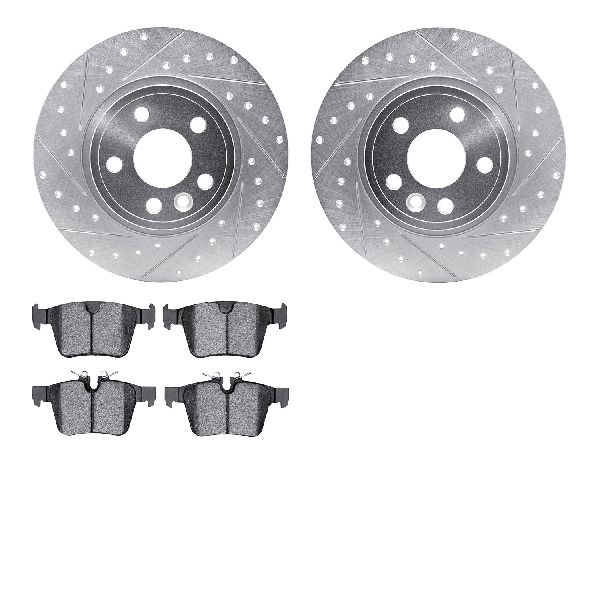 2018-2020 Jaguar E-Pace Disc Brake Kit - Rear (Dynamic Friction)