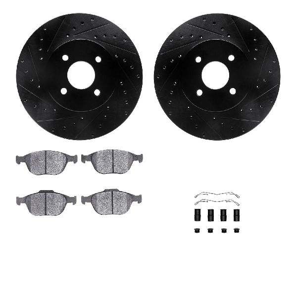 2002-2004 Ford Focus Disc Brake Kit - Front (Dynamic Friction)