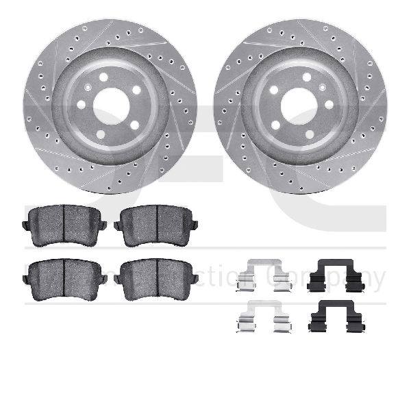 2008-2017 Audi S5 Disc Brake Kit - Rear (Dynamic Friction)