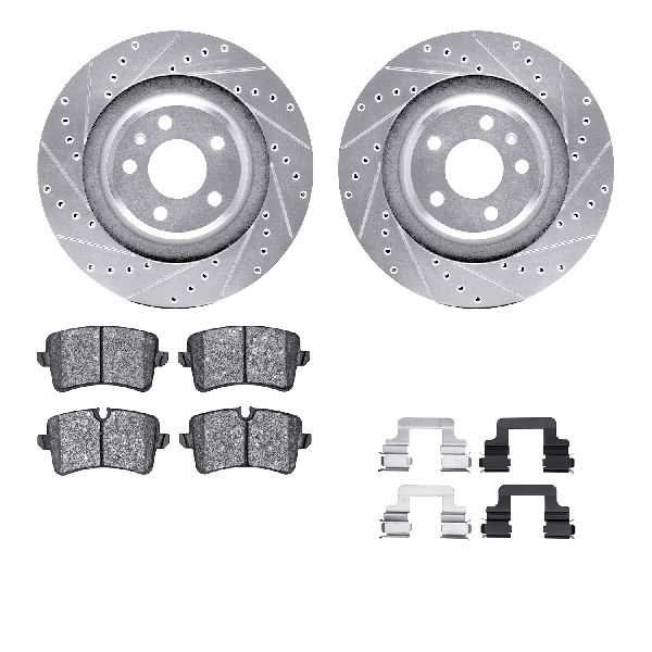 2014-2015 Audi A6 Disc Brake Kit - Rear (Dynamic Friction)