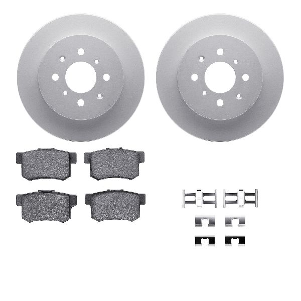 2002-2003 Honda Civic Disc Brake Kit - Rear (Dynamic Friction)