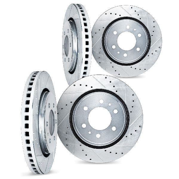 2004-2009 Cadillac SRX Disc Brake Rotor Set - Front and Rear (Dynamic Friction)