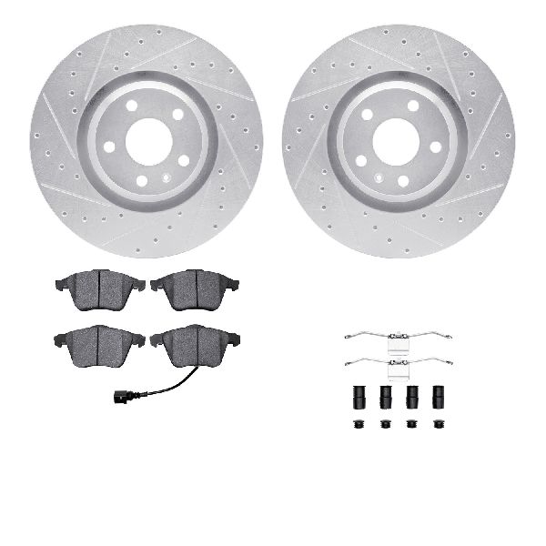 2008-2009 Audi TT Quattro Disc Brake Kit - Front (Dynamic Friction)