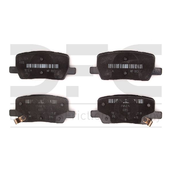 2017-2024 Tesla S Disc Brake Pad Set - Rear (Dynamic Friction)