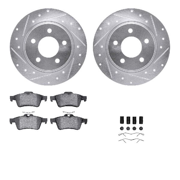 2007-2013 Mazda 3 Disc Brake Kit - Rear (Dynamic Friction)