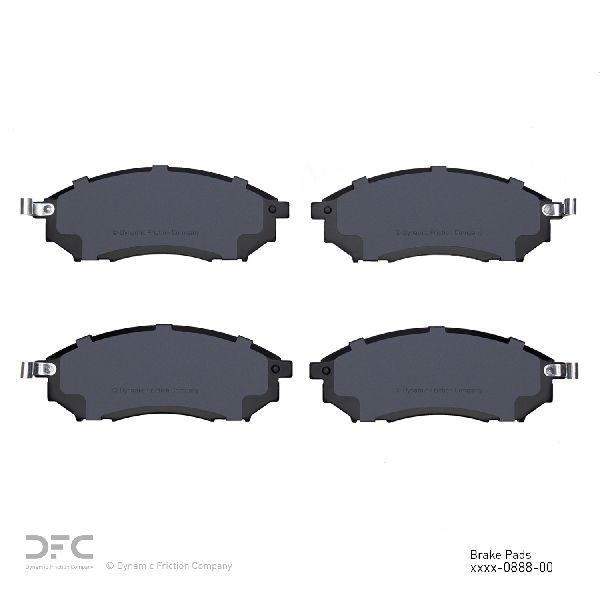 2008-2012 INFINITI EX35 Disc Brake Pad Set - Front (Dynamic Friction)