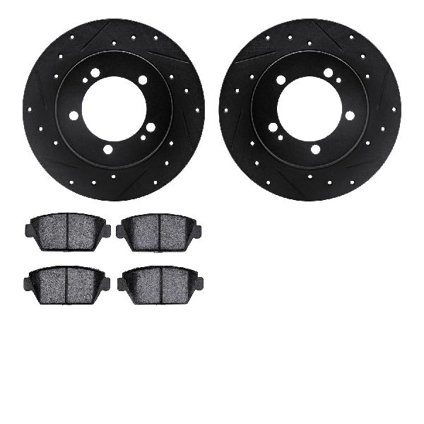 1990-1994 Plymouth Laser Disc Brake Kit - Rear (Dynamic Friction)