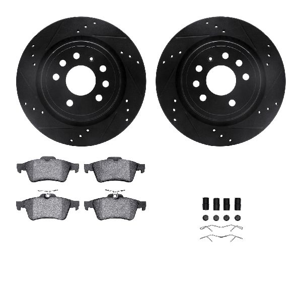 2003-2011 Saab 9-3 Disc Brake Kit - Rear (Dynamic Friction)