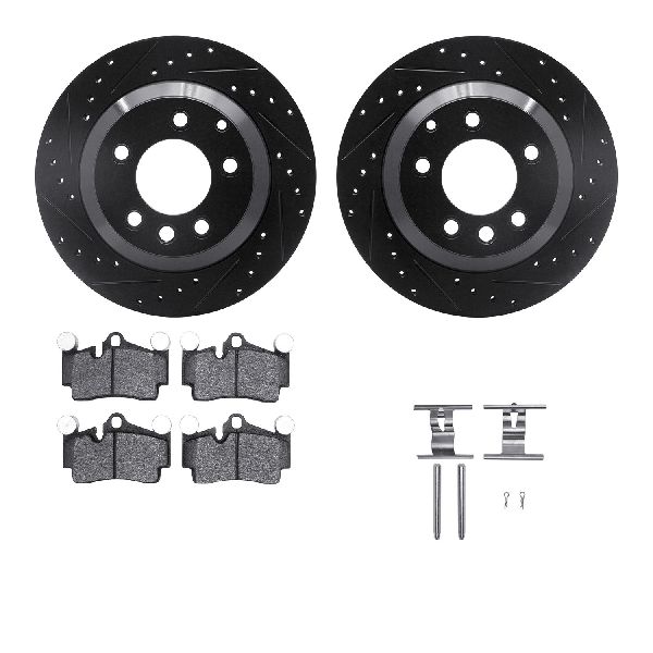 2004-2010 Volkswagen Touareg Disc Brake Kit - Rear (Dynamic Friction)