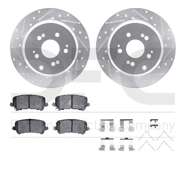 2011-2017 Honda Odyssey Disc Brake Kit - Rear (Dynamic Friction)