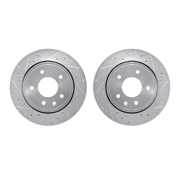 1997-2006 Jaguar XK8 Disc Brake Rotor Set - Rear (Dynamic Friction)