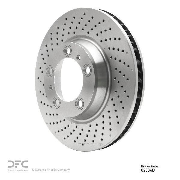 1999-2023 Porsche 911 Disc Brake Rotor - Front Left (Dynamic Friction)