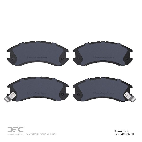 1989-1992 Ford Probe Disc Brake Pad Set - Front (Dynamic Friction)