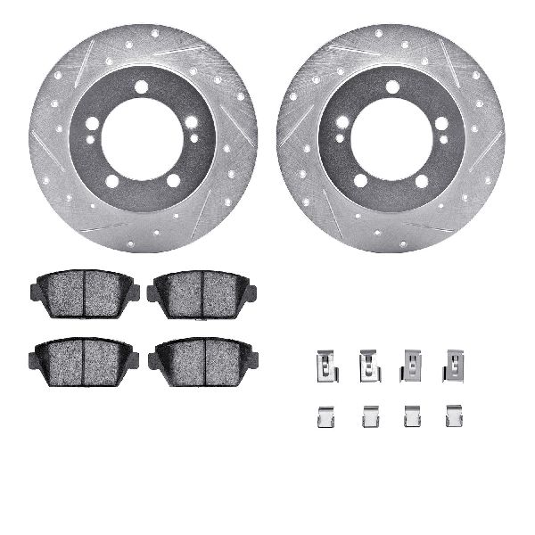 1990-1993 Mitsubishi Eclipse Disc Brake Kit - Rear (Dynamic Friction)