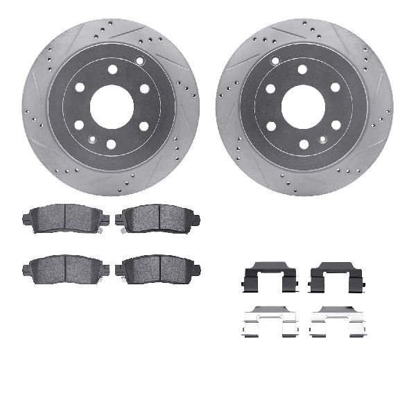 2009-2017 Chevrolet Traverse Disc Brake Kit - Rear (Dynamic Friction)