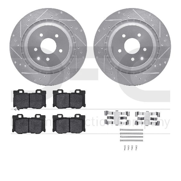 2014-2015 INFINITI Q60 Disc Brake Kit - Rear (Dynamic Friction)