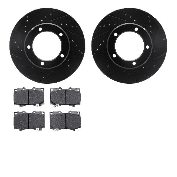 1998-2007 Toyota Land Cruiser Disc Brake Kit - Front (Dynamic Friction)