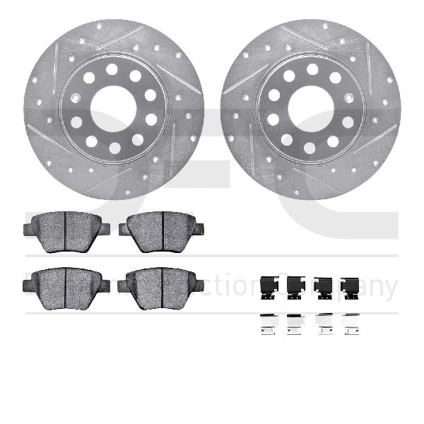2012-2013 Volkswagen Beetle Disc Brake Kit - Rear (Dynamic Friction)
