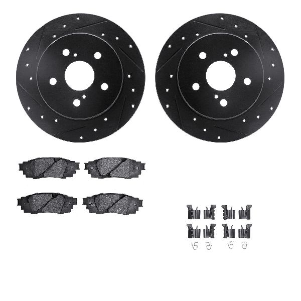 2019-2024 Toyota RAV4 Disc Brake Kit - Rear (Dynamic Friction)
