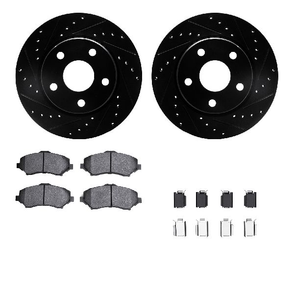 2007-2018 Jeep Wrangler Disc Brake Kit - Front (Dynamic Friction)