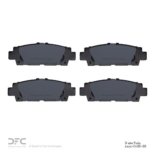 1990-1992 Lexus LS400 Disc Brake Pad Set - Rear (Dynamic Friction)